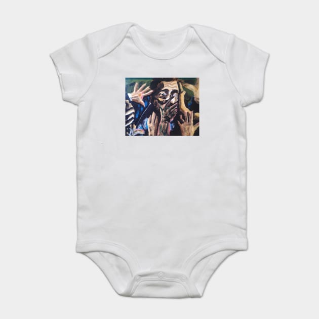 Doctor Sleep "Starvation" portrait (original) Baby Bodysuit by StagArtStudios